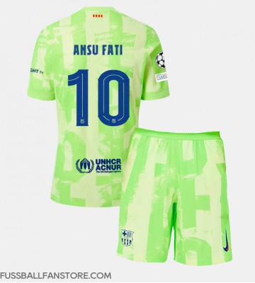 Barcelona Ansu Fati #10 Replik 3rd trikot Kinder 2024-25 Kurzarm (+ Kurze Hosen)